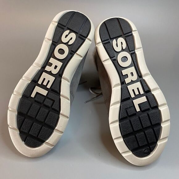 Sorel Joan Explorer Winter Snow Boots Quarry Grey Suede Faux Fur - Picture 5 of 5